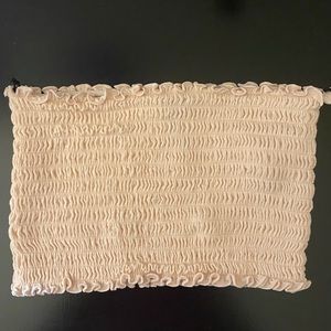 light pink ruffle bandeau top from forever 21 💌